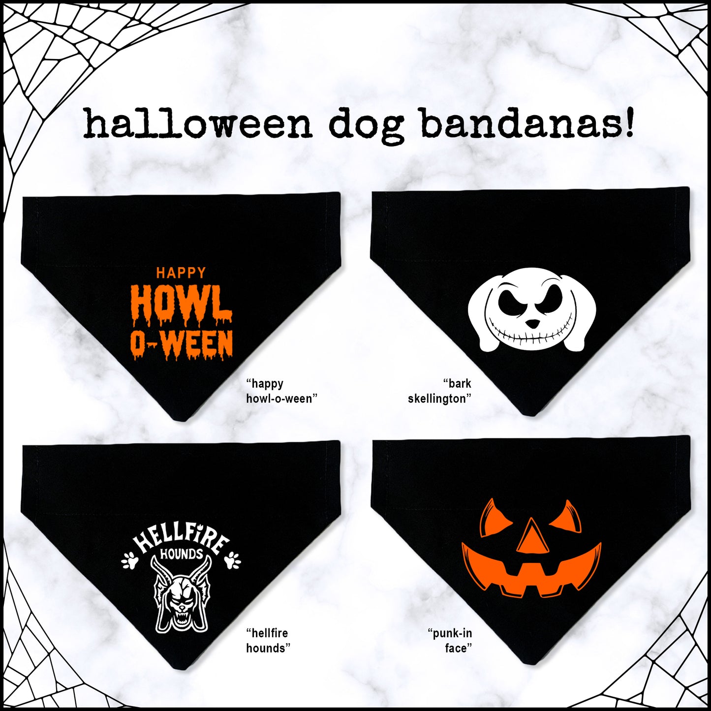 halloween dog bandana