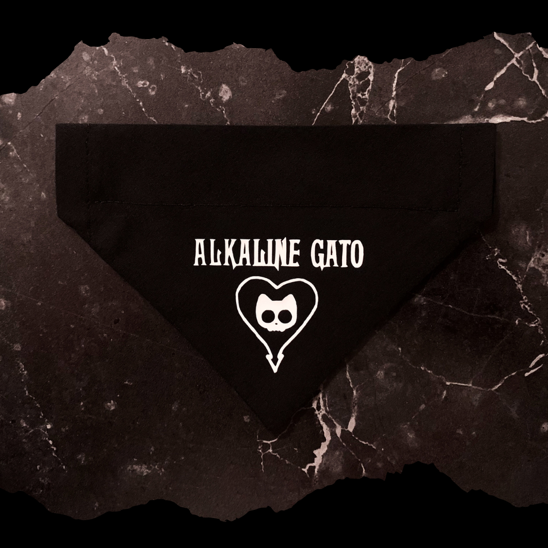 alkaline gato - alkaline trio cat bandana