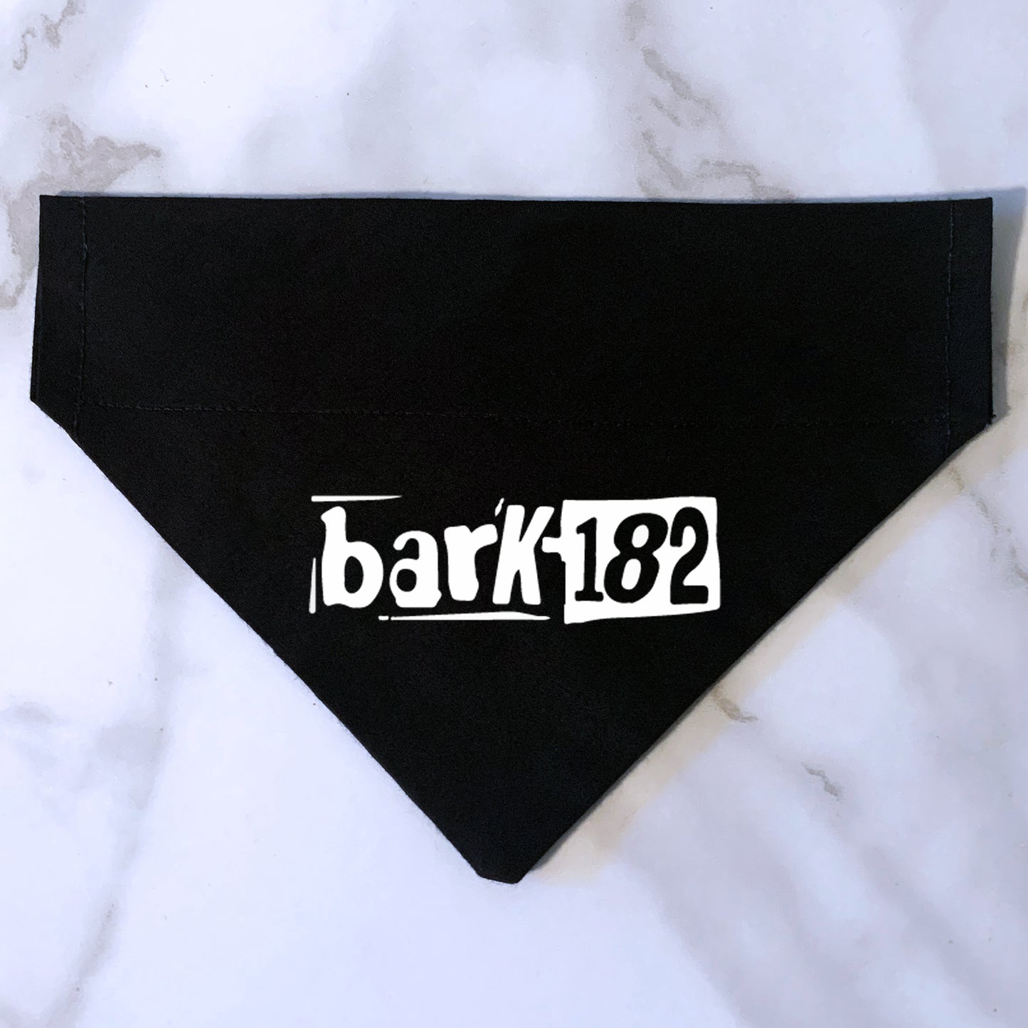 bark-182 - blink-182 dog bandana (new era logo)