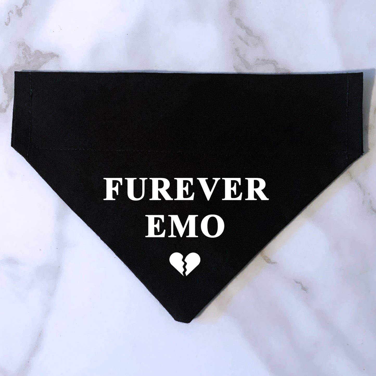 furever emo pet bandana